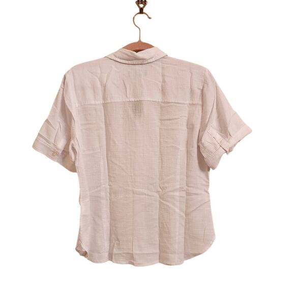 NWT J. Crew Slim-Fit Button-Up In Cotton Gauze White 6 *Flaw - Picture 12 of 12